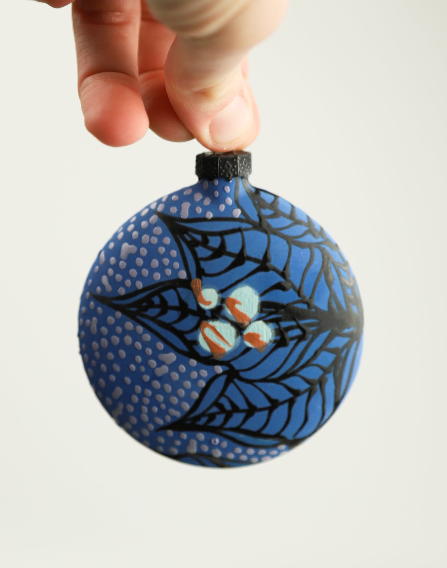 Blue Berried Ornament
