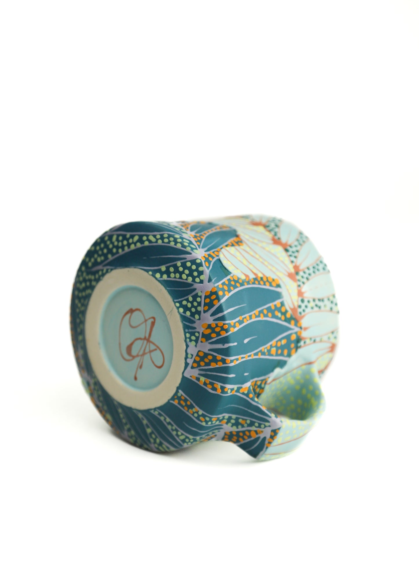 6. Seafoam/Teal Split Mug