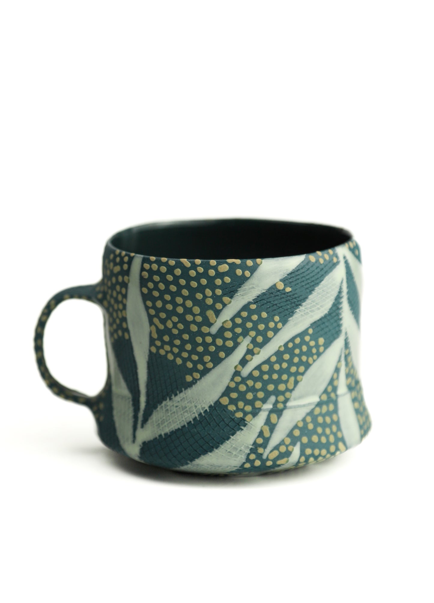 14. SMALL Lime Leaf mug