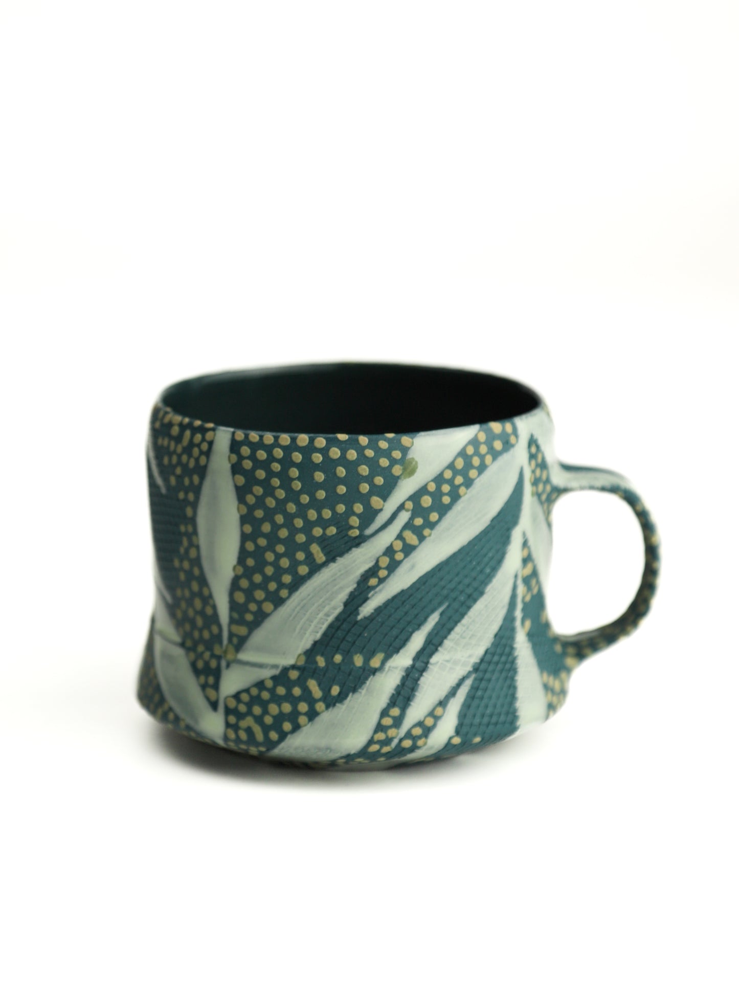 14. SMALL Lime Leaf mug