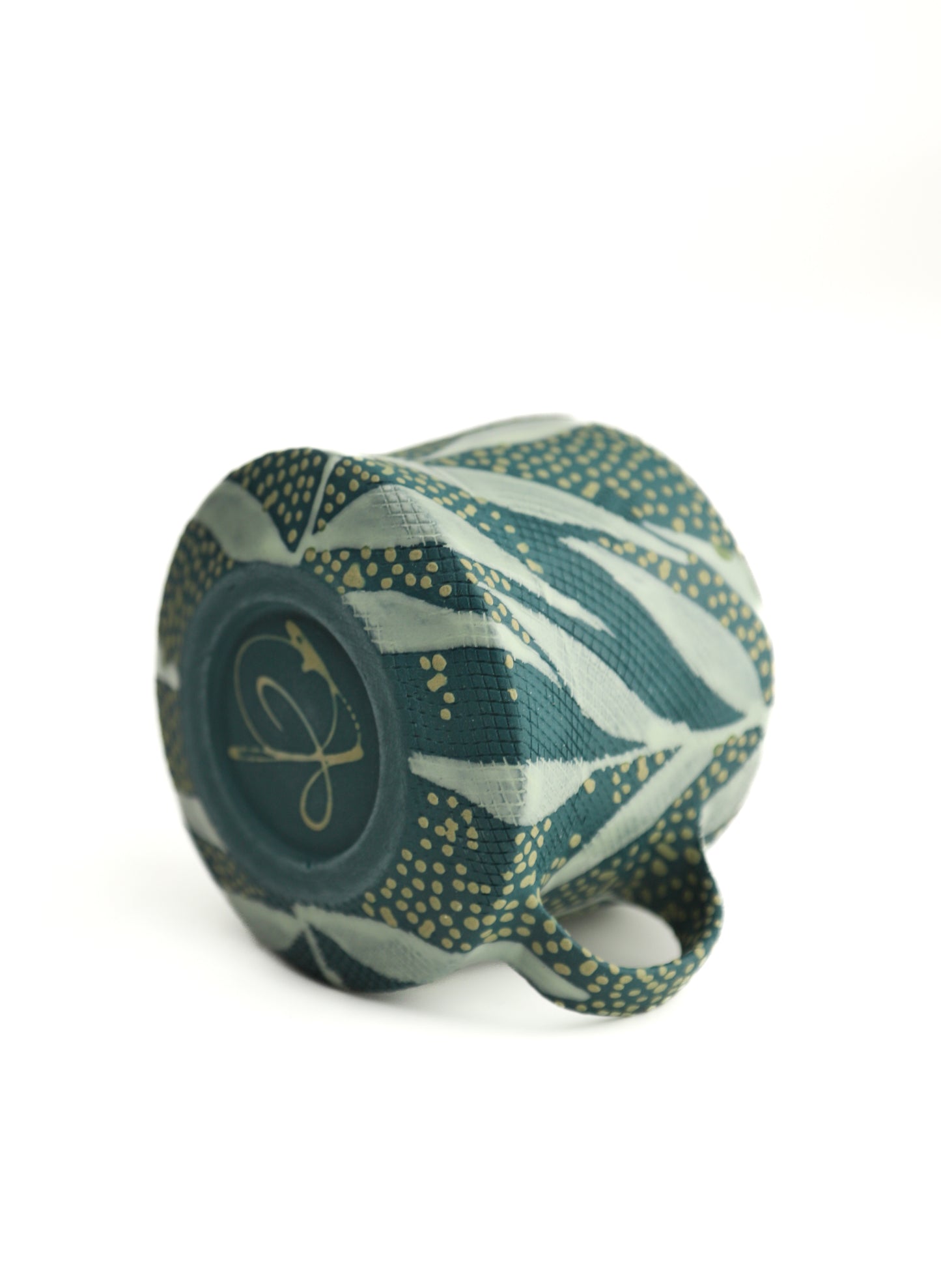 14. SMALL Lime Leaf mug