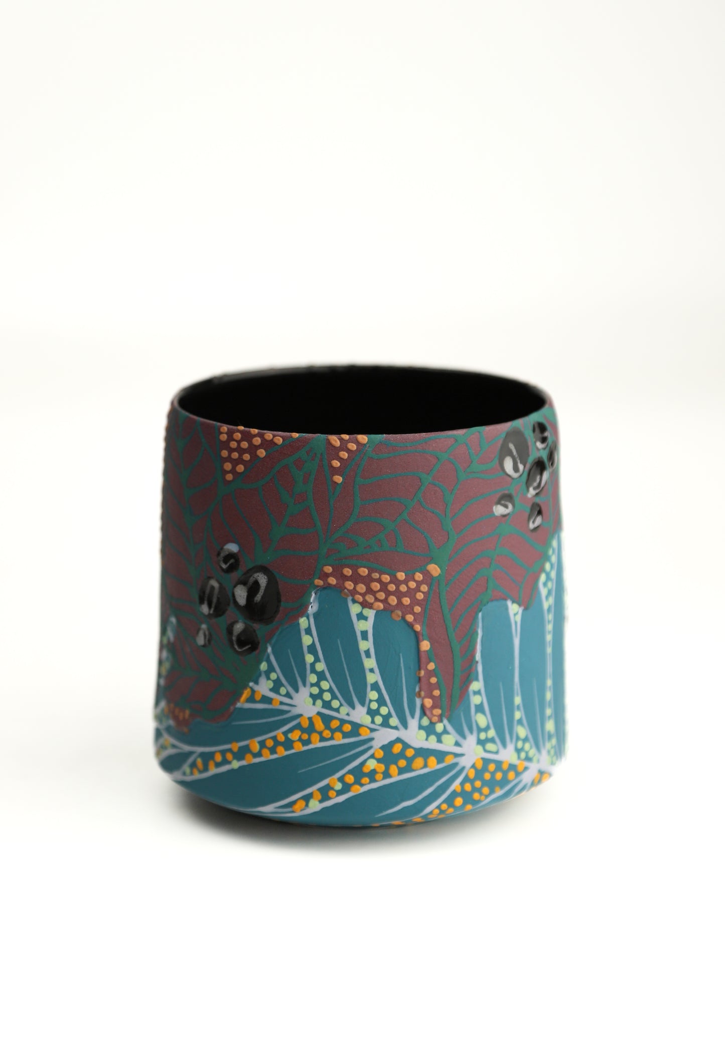 17. Teal/ Purple Split Tumbler