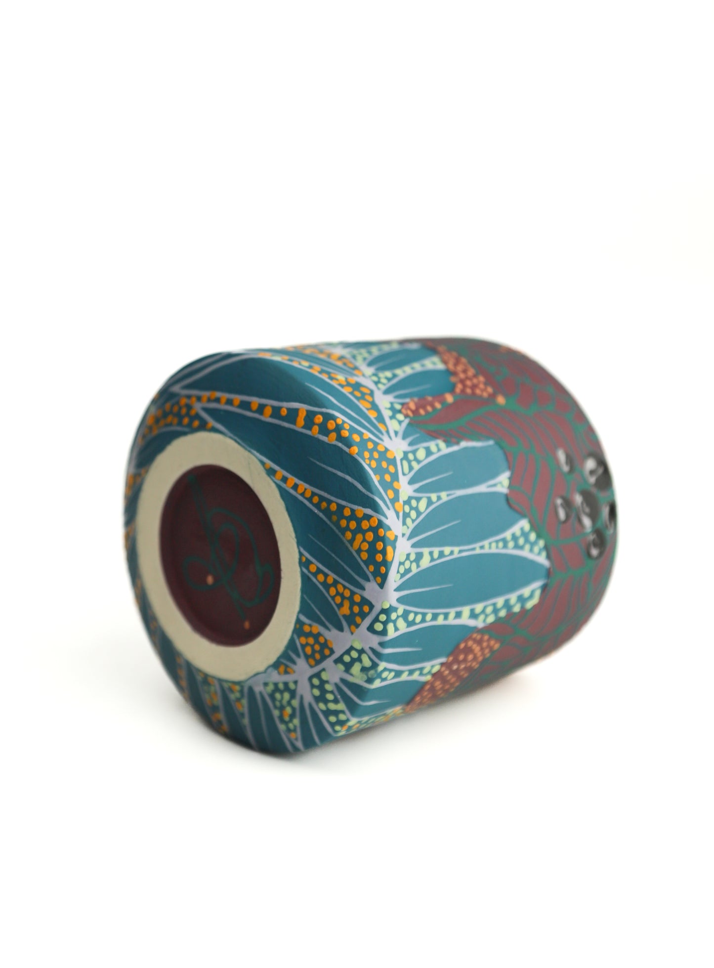 17. Teal/ Purple Split Tumbler