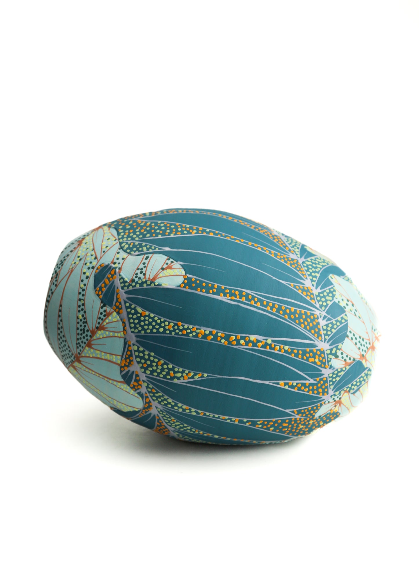 22. Seafoam/ Teal Split Vase