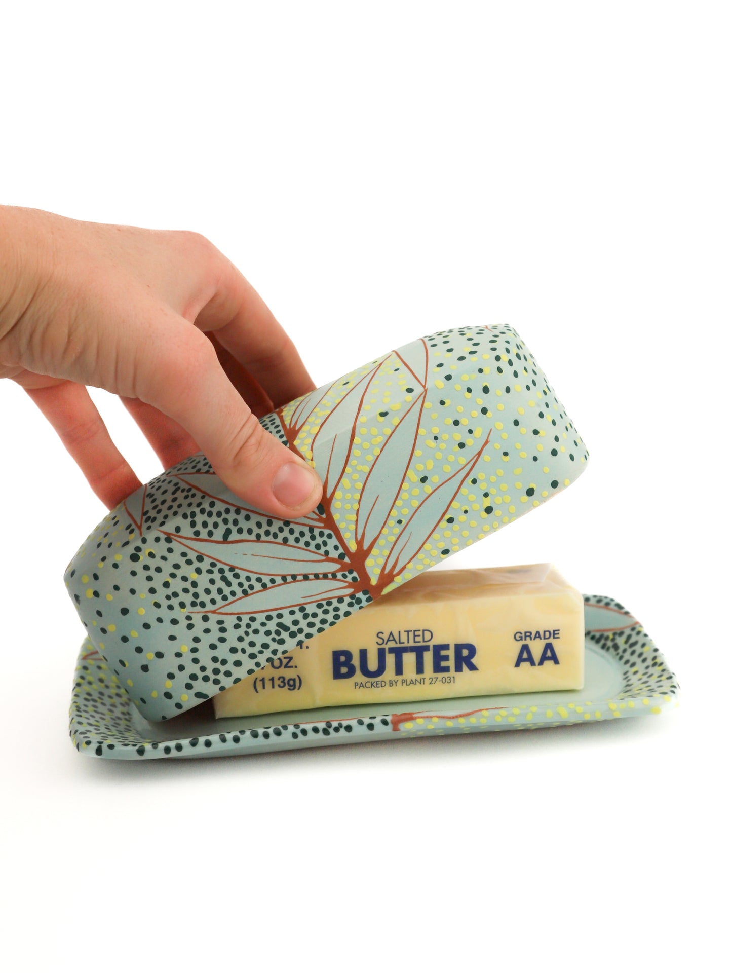 2. Seafoam Butter Dish 2