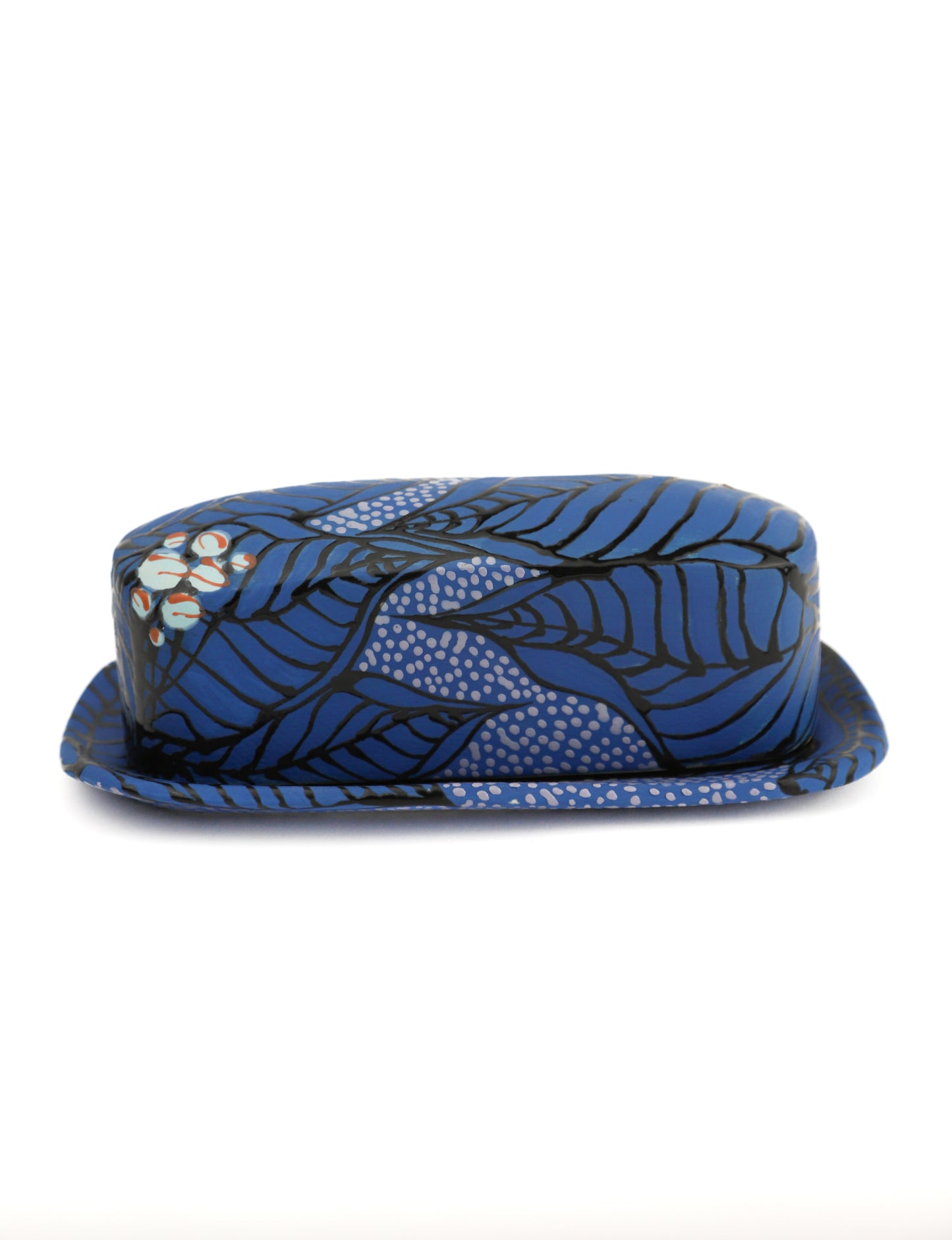 4. Blue Berried Butter Dish 1
