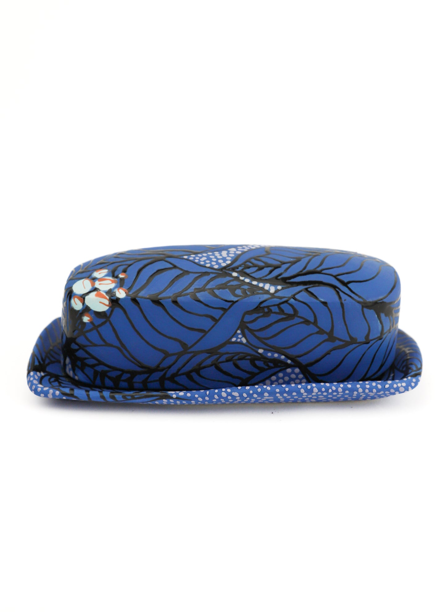 5. Blue Berried Butter Dish 2