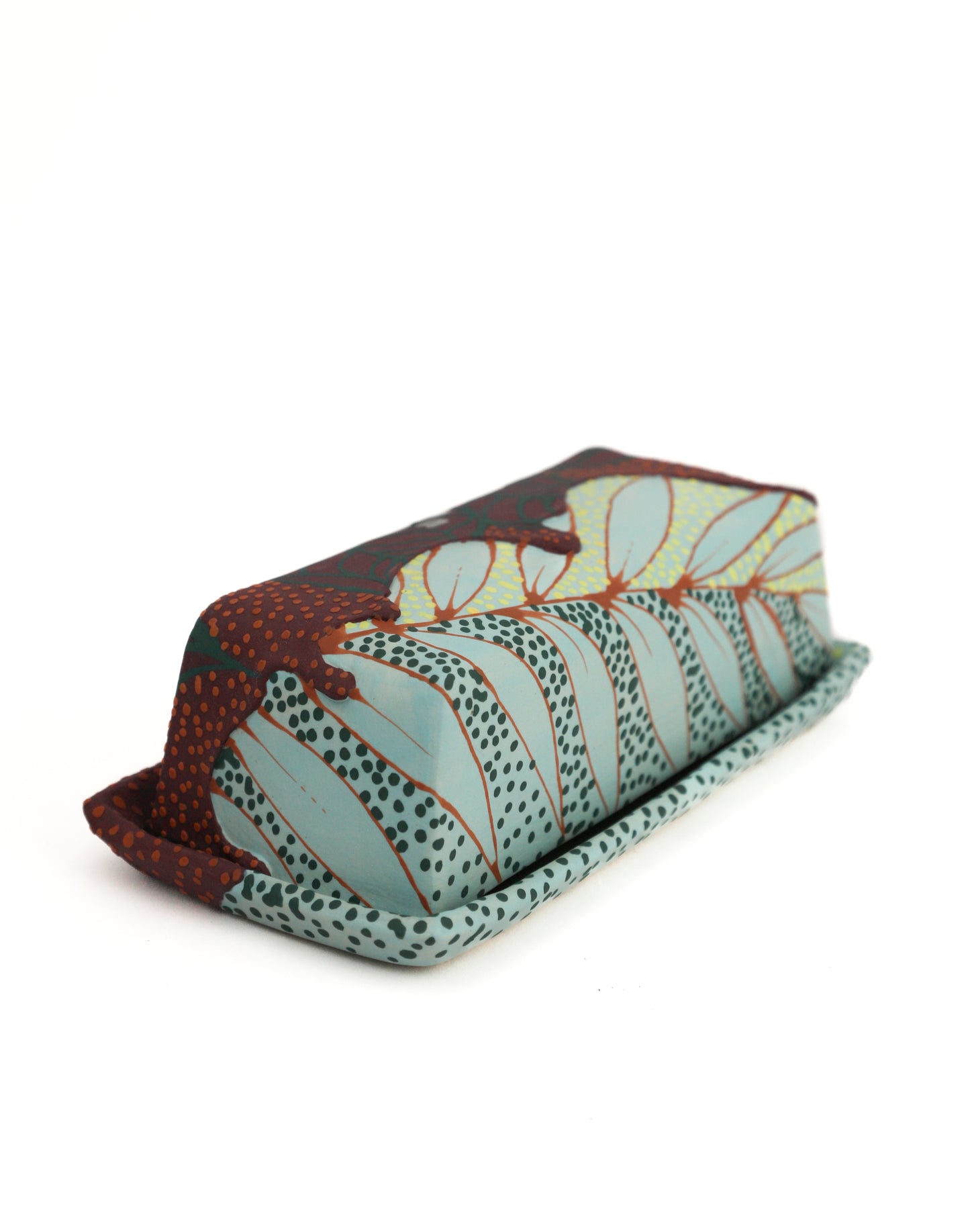 9. Purple and Seafoam Butter Dish