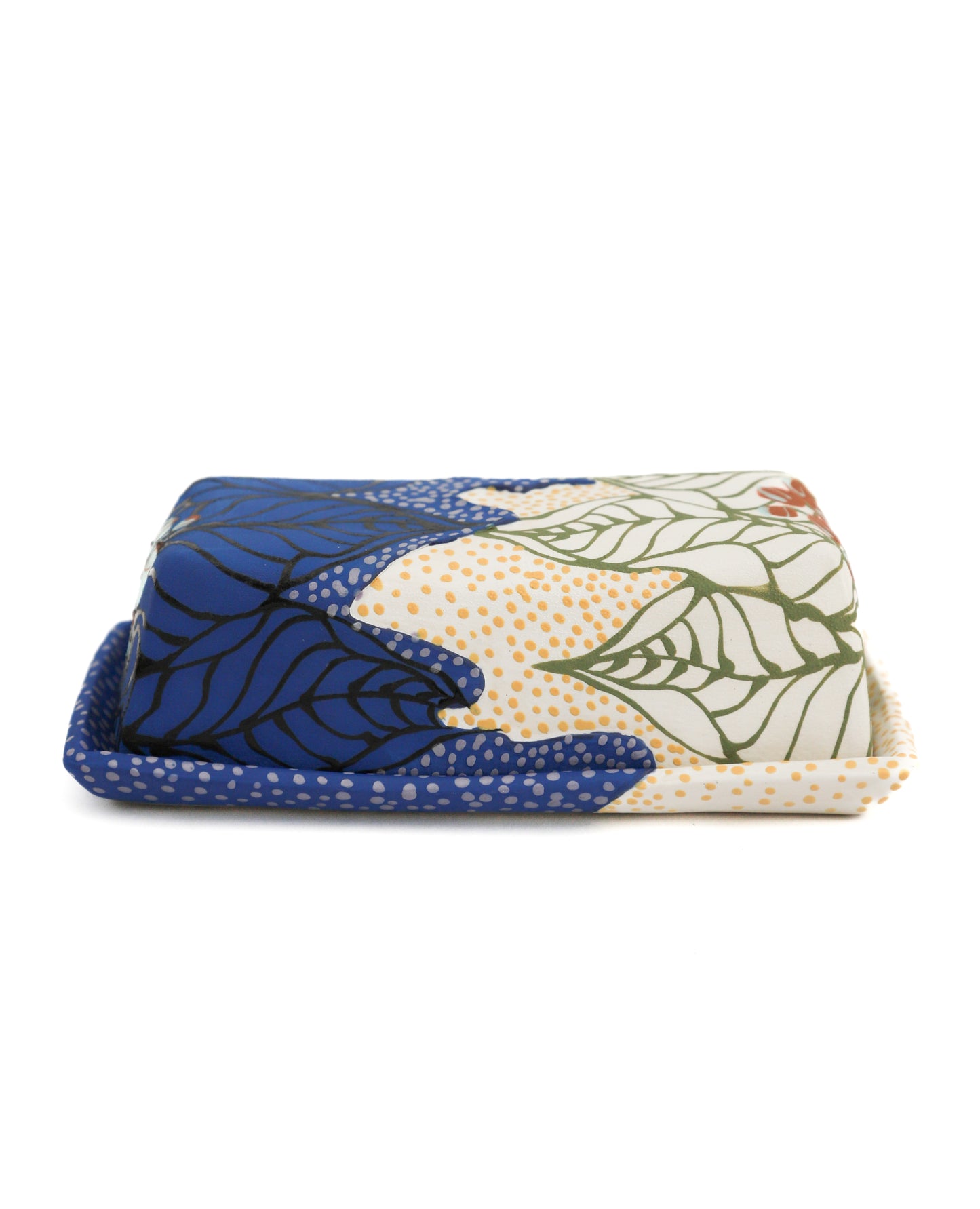11. Blue and White Butter Dish