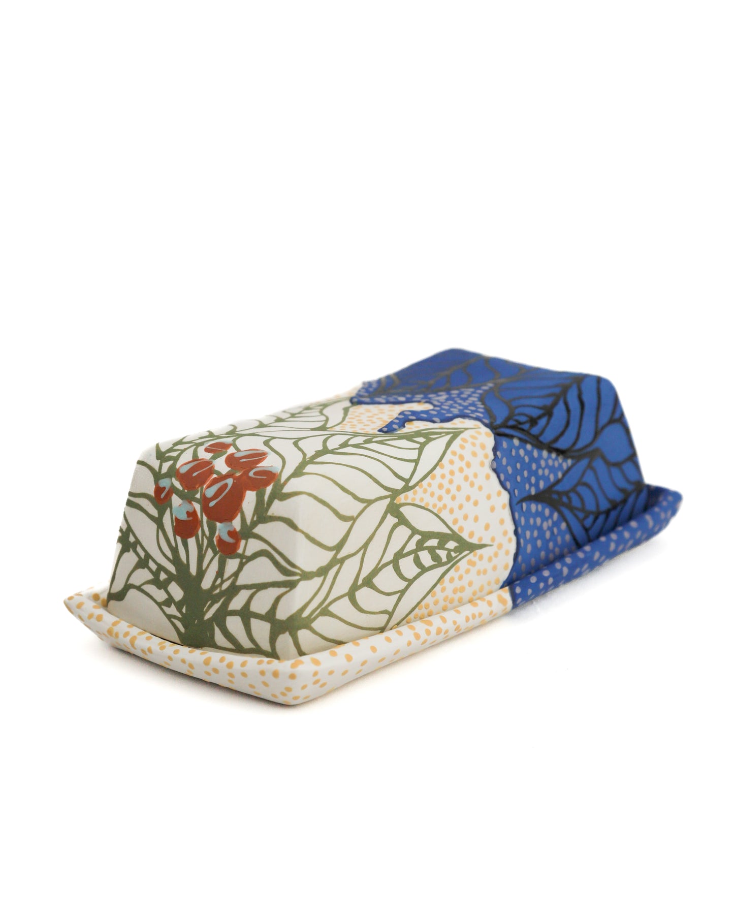 11. Blue and White Butter Dish