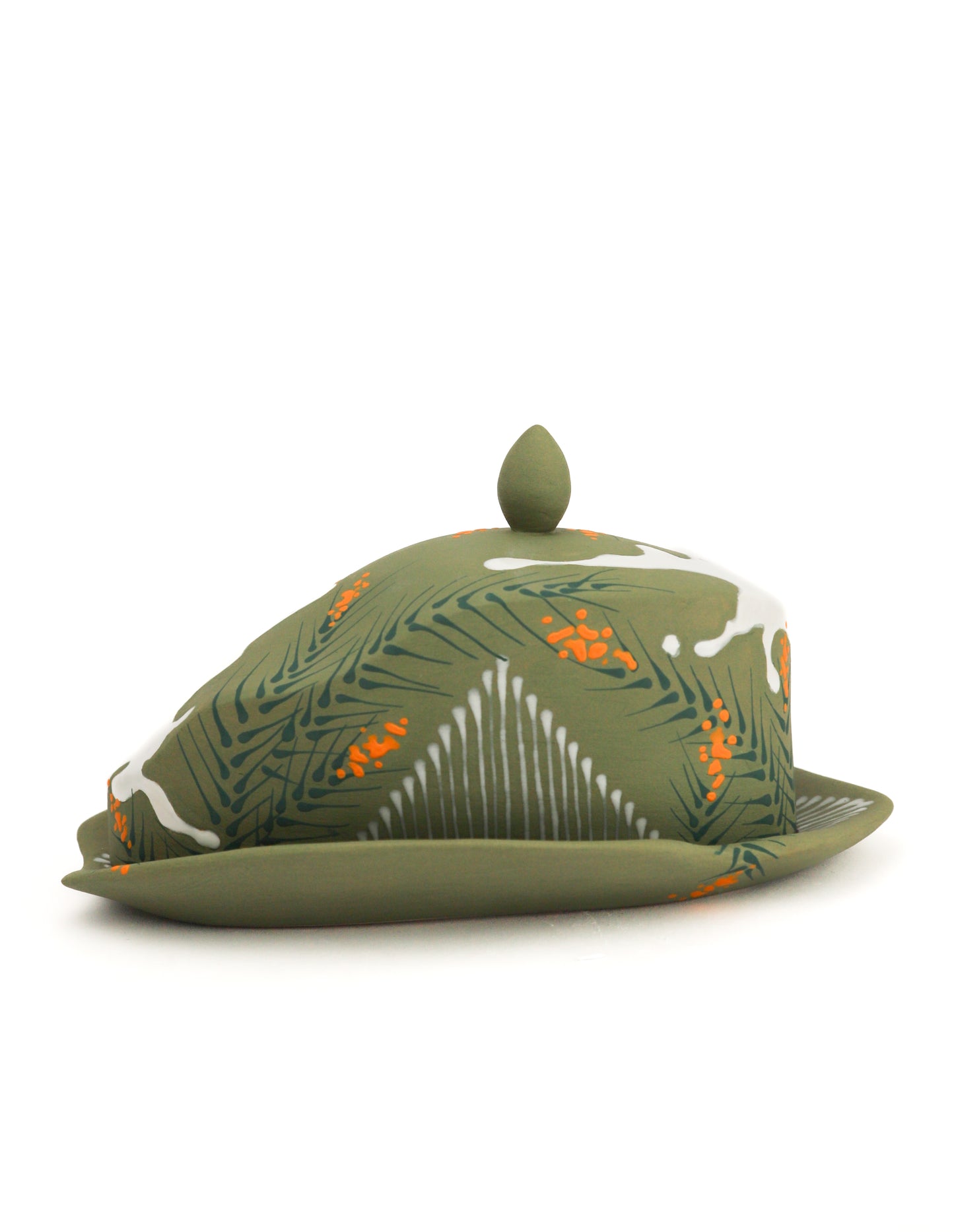 14. Sage Flower Butter Dish
