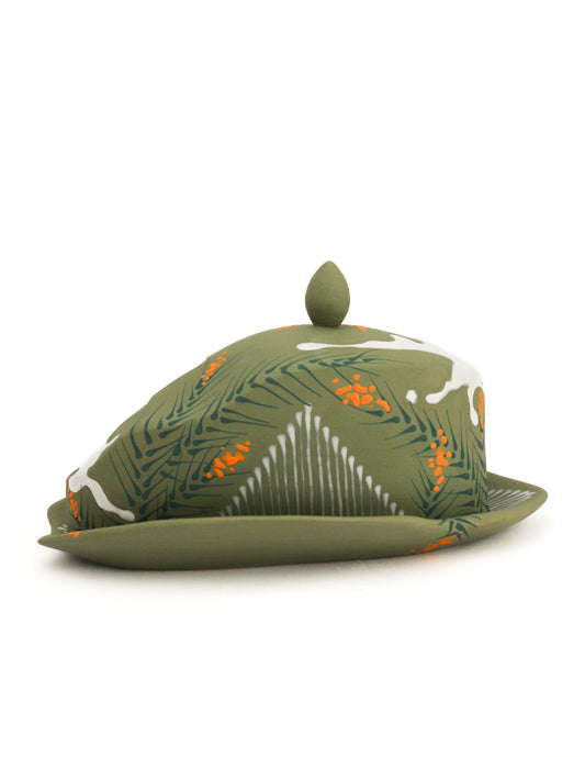 14. Sage Flower Butter Dish
