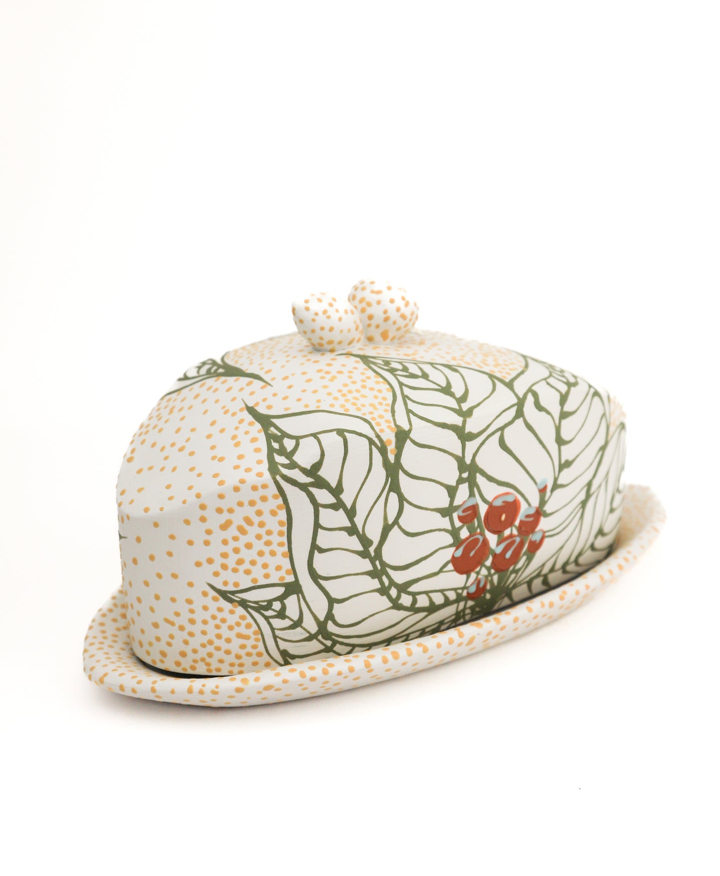 17. *Berried White Butter Dish* (Second)