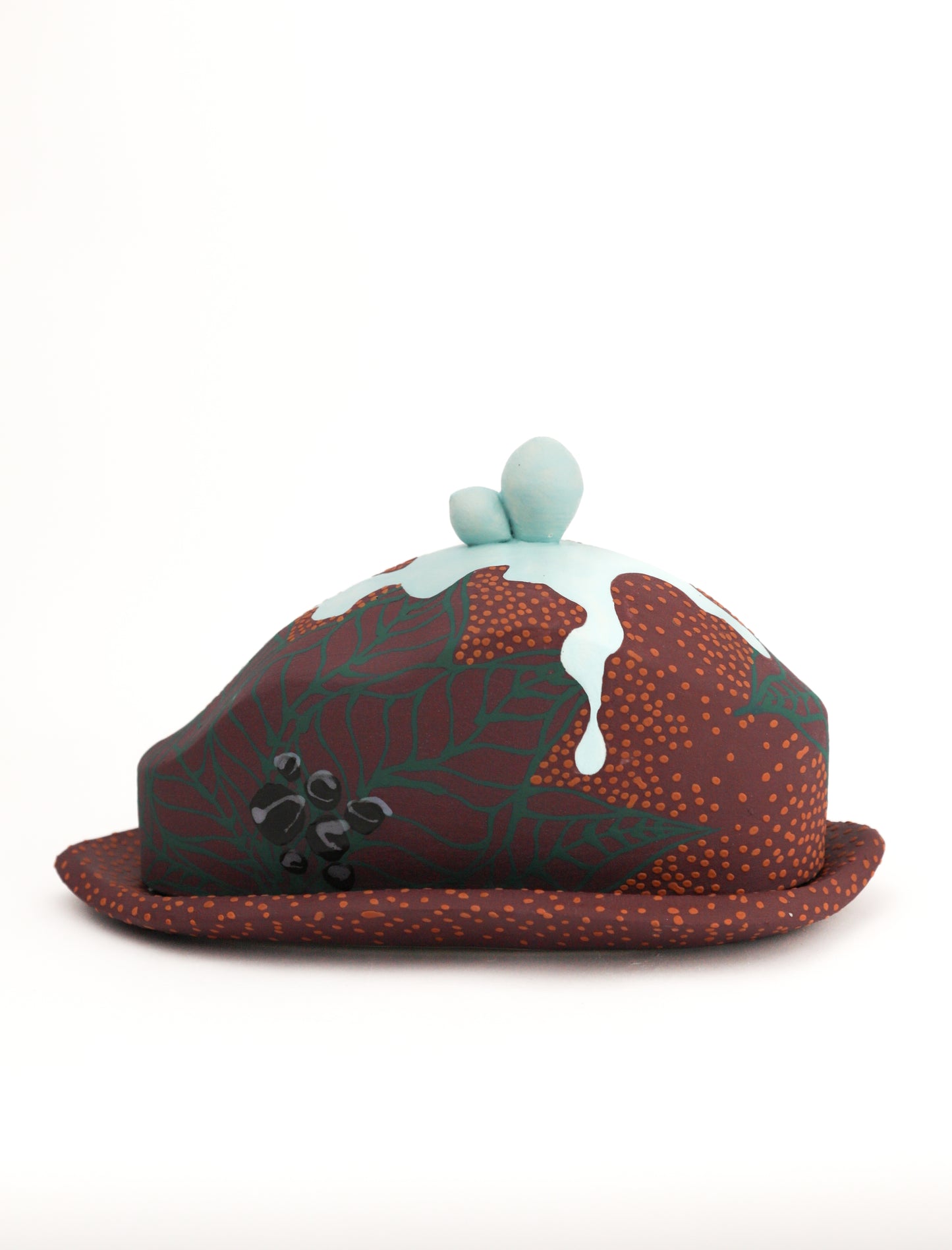 18. Purple Dripped Butter Dish