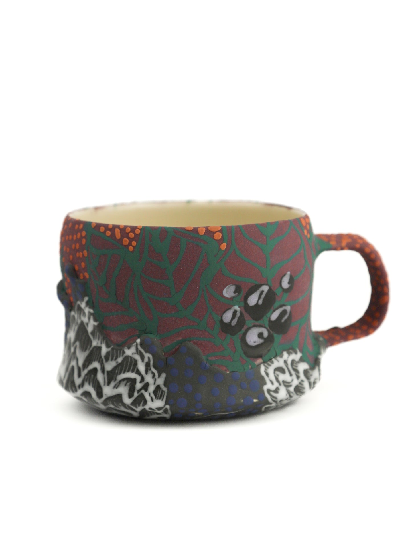 26. Gray and Purple Split Mini Mug *** Second
