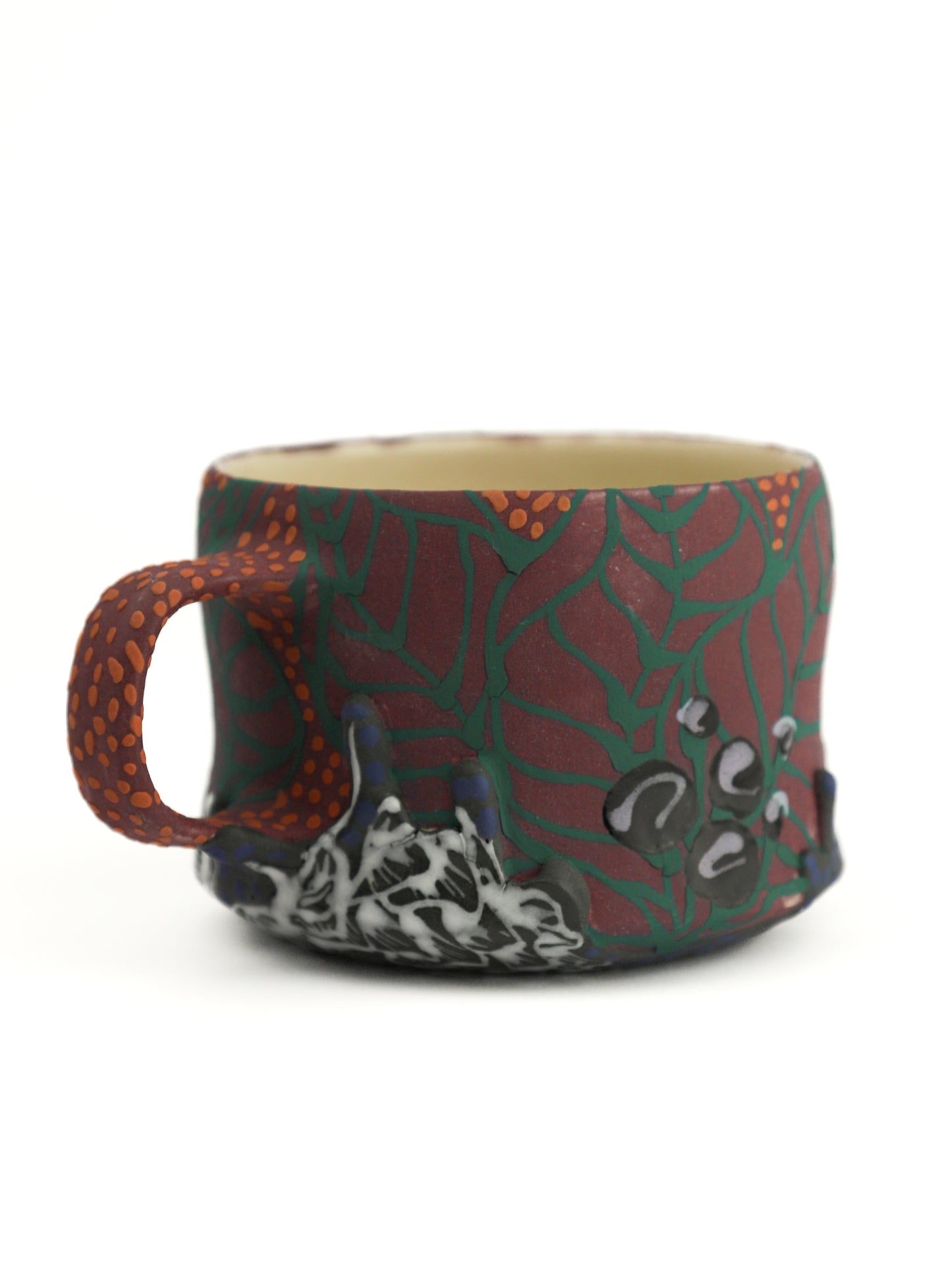 26. Gray and Purple Split Mini Mug *** Second