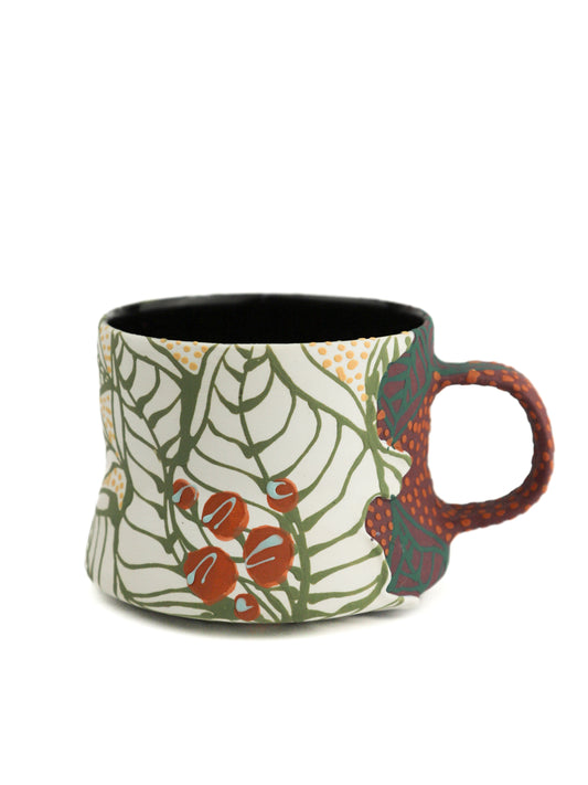 2. Purple and White Split Mini Mug
