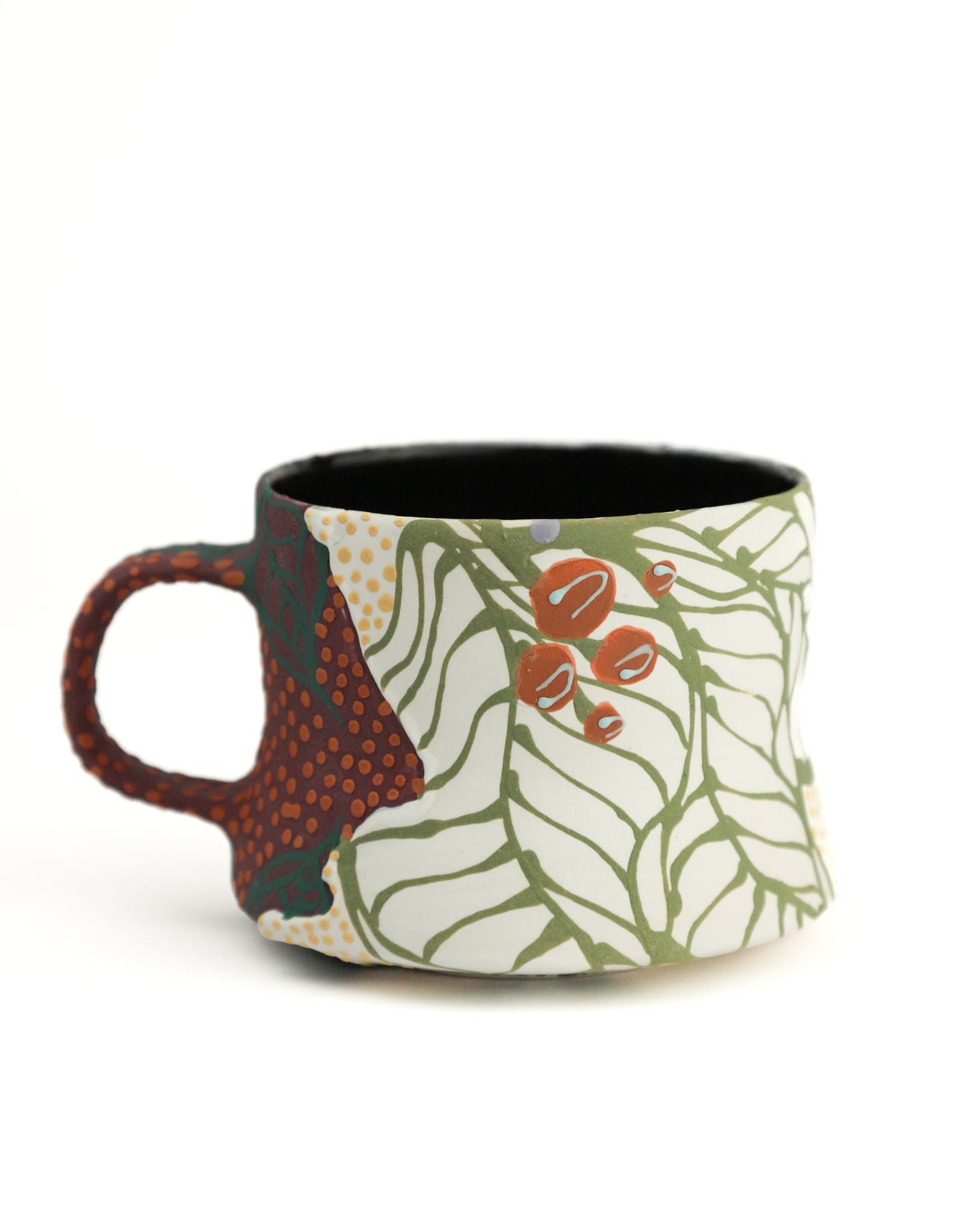 2. Purple and White Split Mini Mug