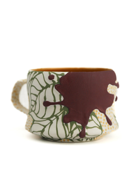 1. Purple/ White Splat Mini Mug