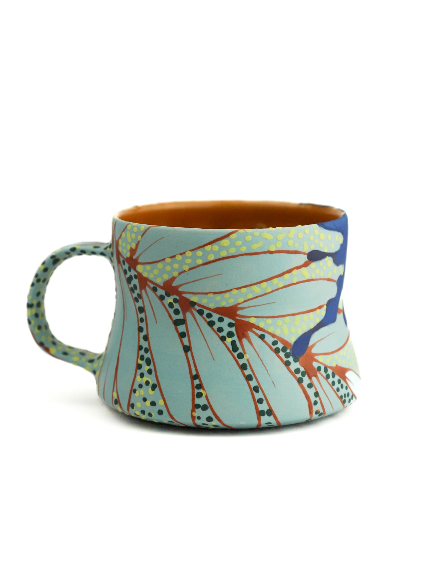 6. Seafoam and Blue Splat Mini Mug