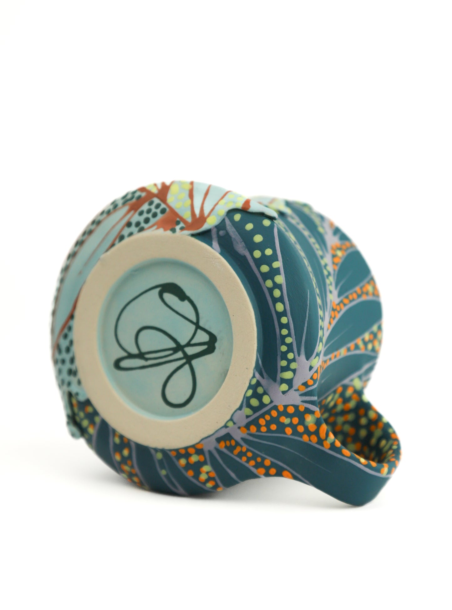 7. Teal and Seafoam Mini Mug
