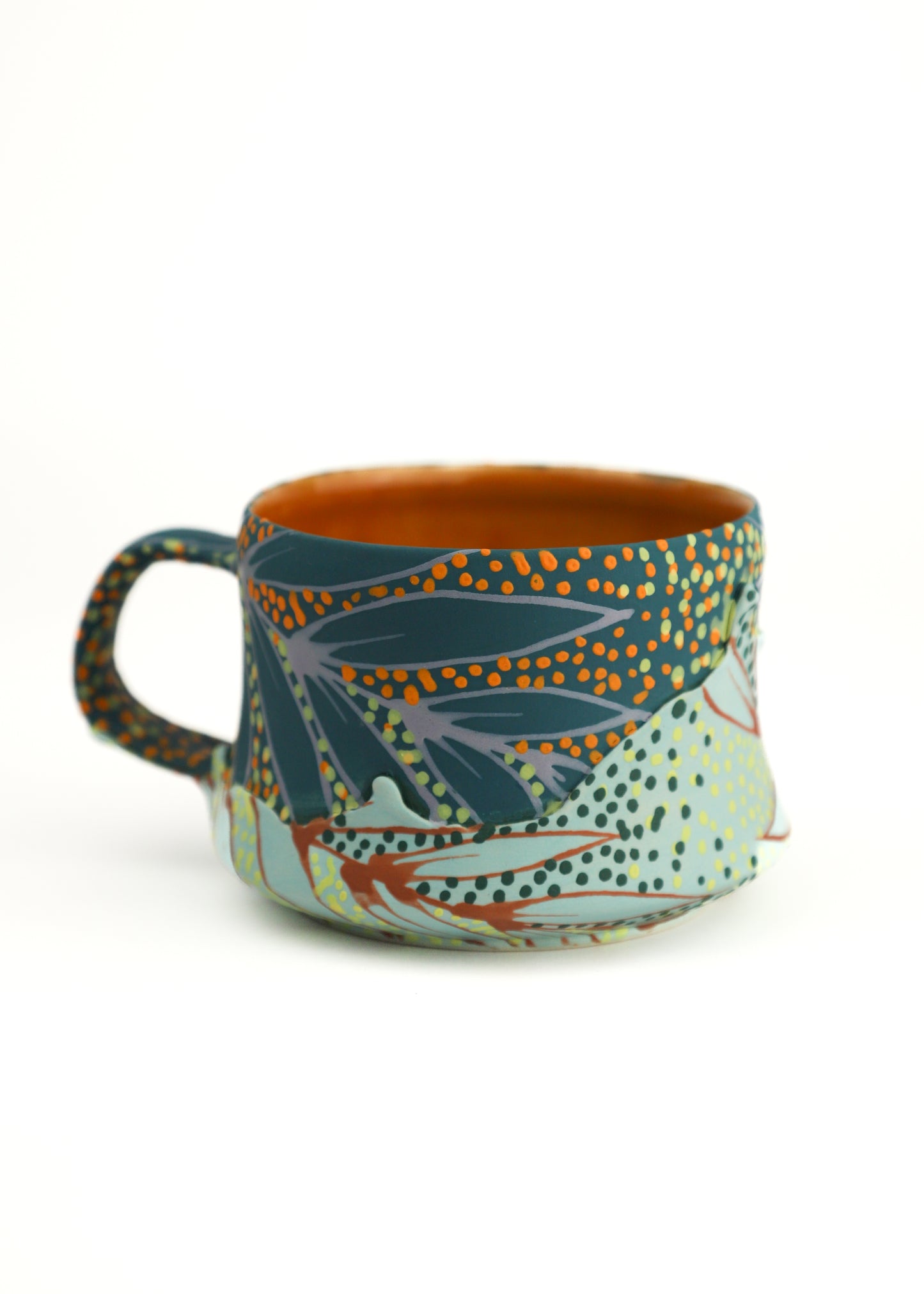 12. Teal and Seafoam Mini Mug