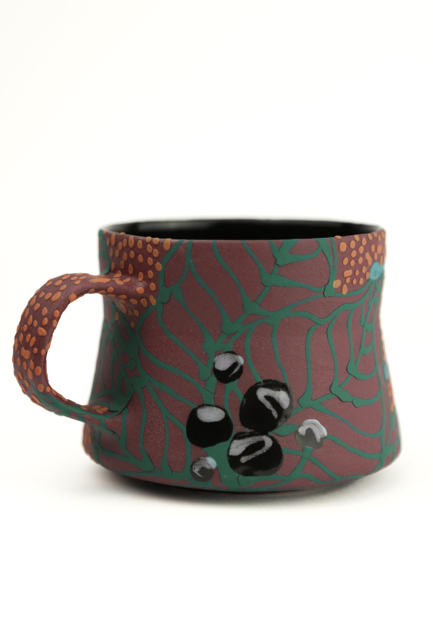 28. Purple with Teal Splat Mini Mug *** Second