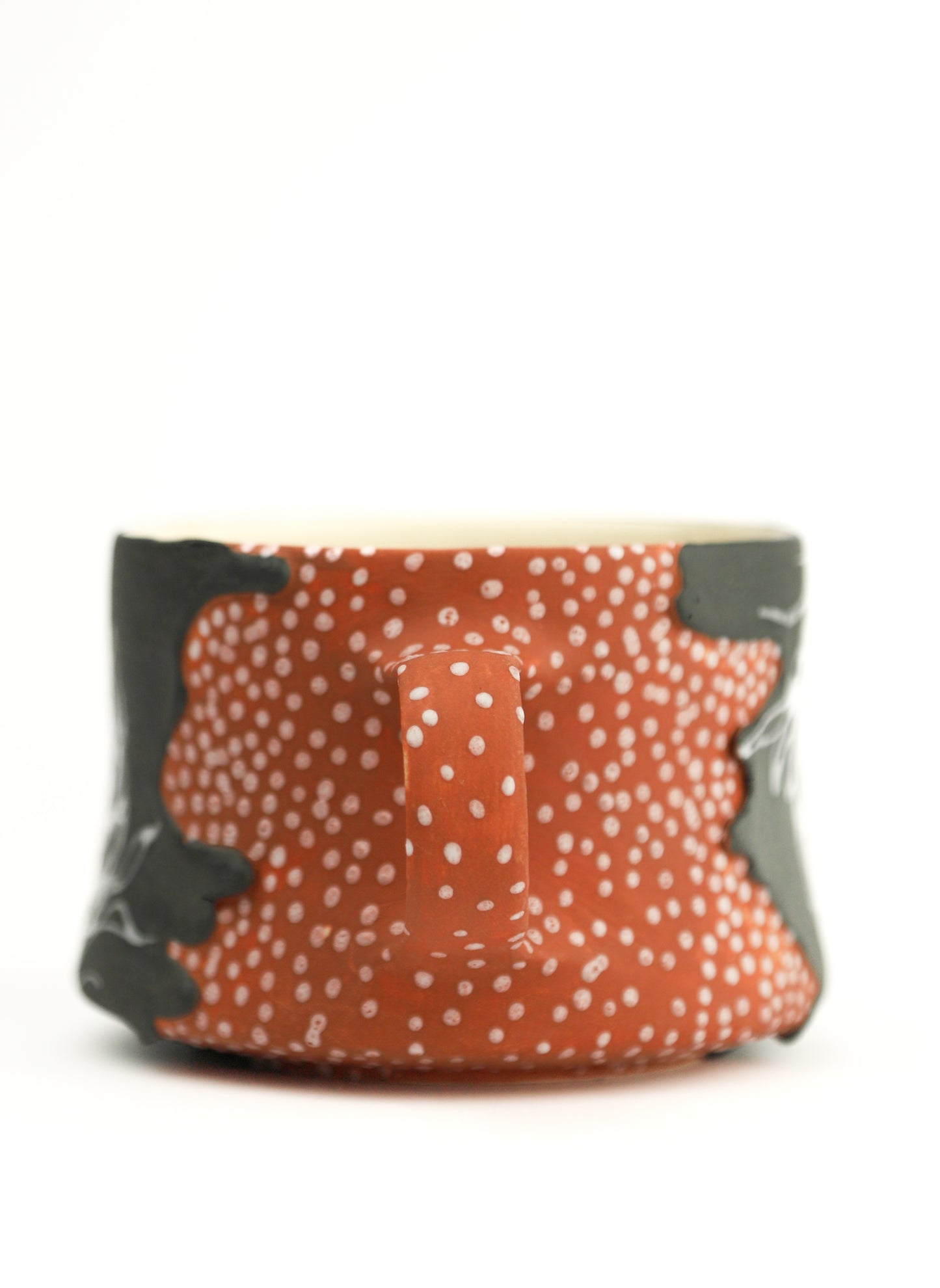 30. Gray and Sienna Artichoke Mini Mug