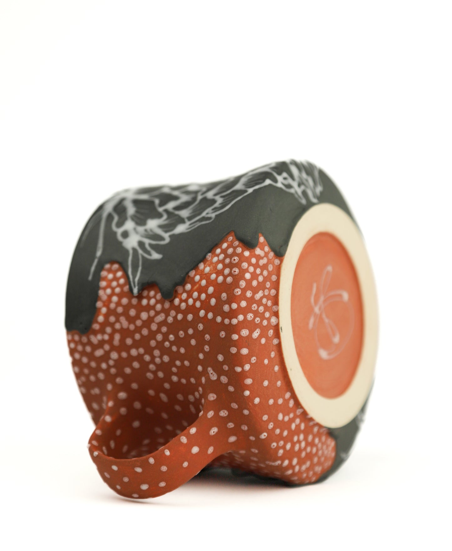 30. Gray and Sienna Artichoke Mini Mug