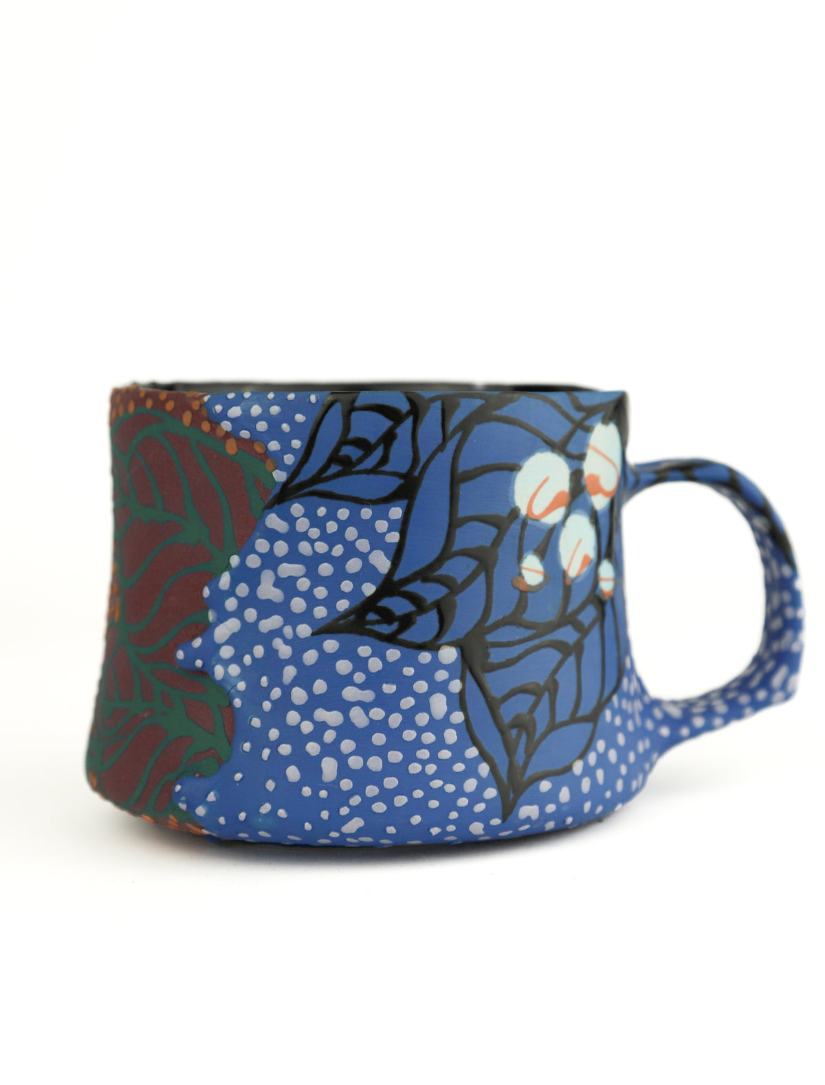 Blue and Purple split mug