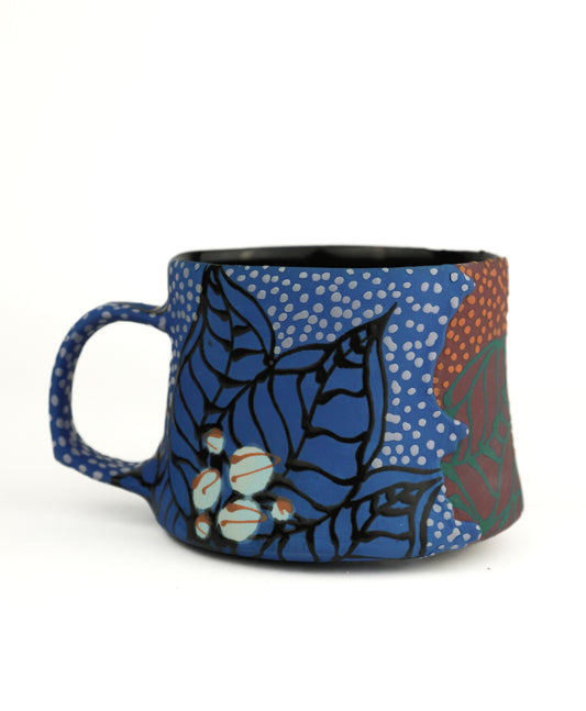 Blue and Purple split mug