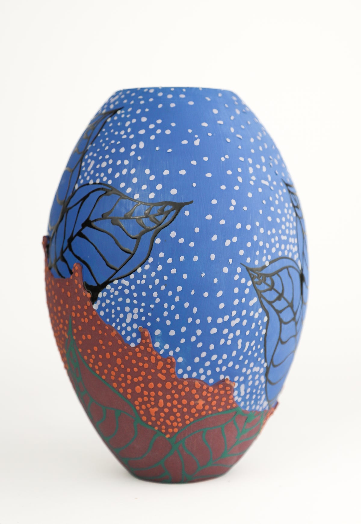 Blue and Magenta Vase