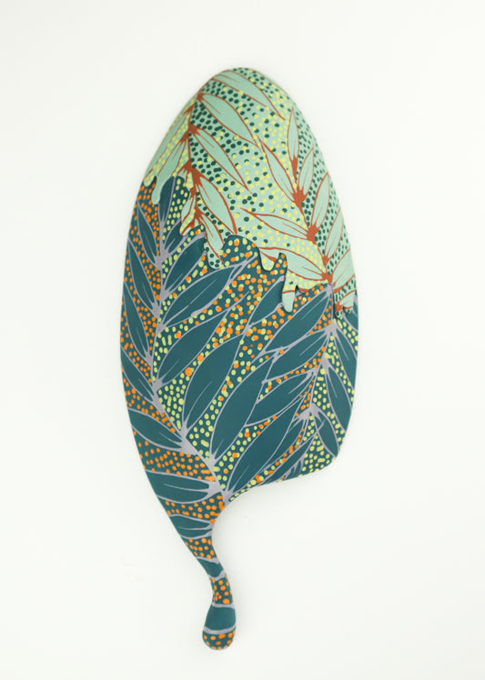 Small Seafoam and Teal Drip Wall Pod