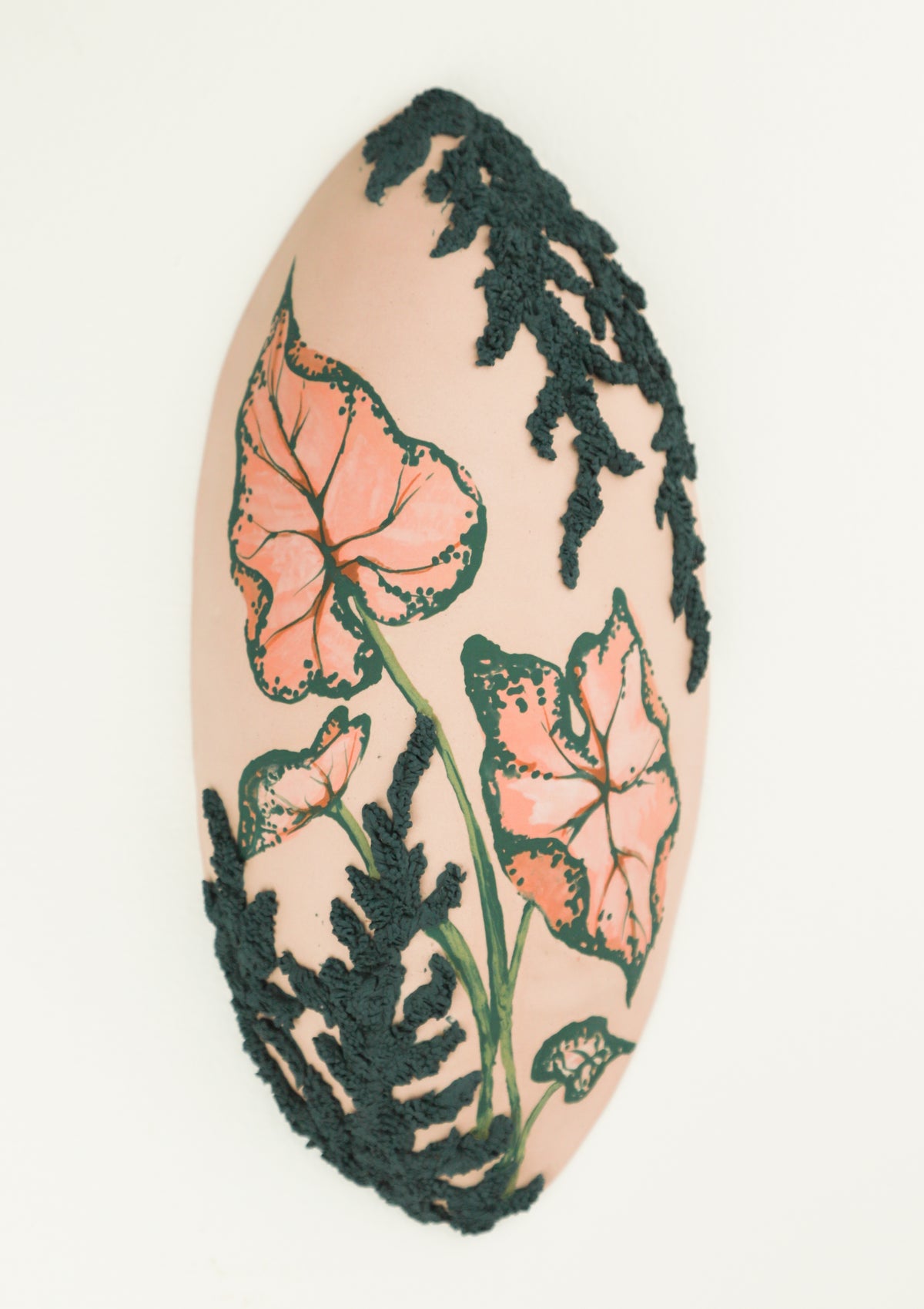 Small Pink Caladium Wall Pod