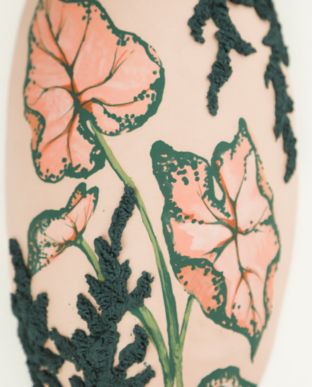 Small Pink Caladium Wall Pod