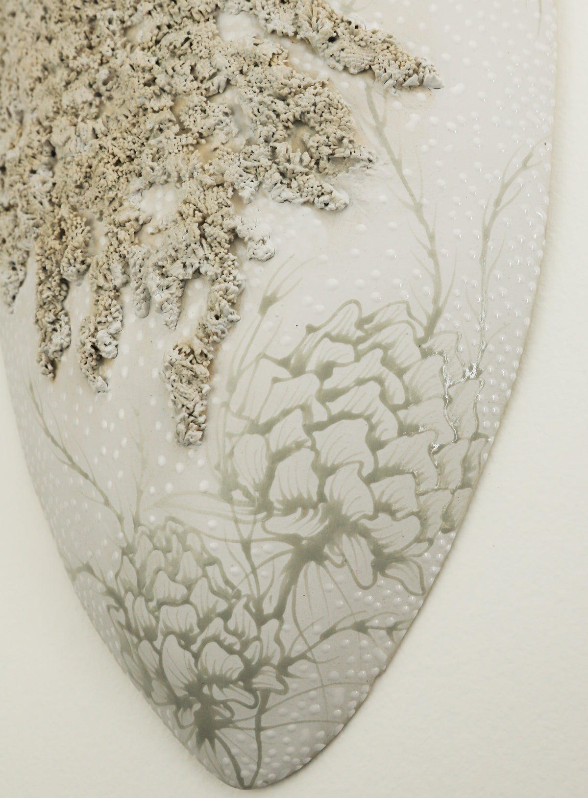Medium White Moss Wall Pod