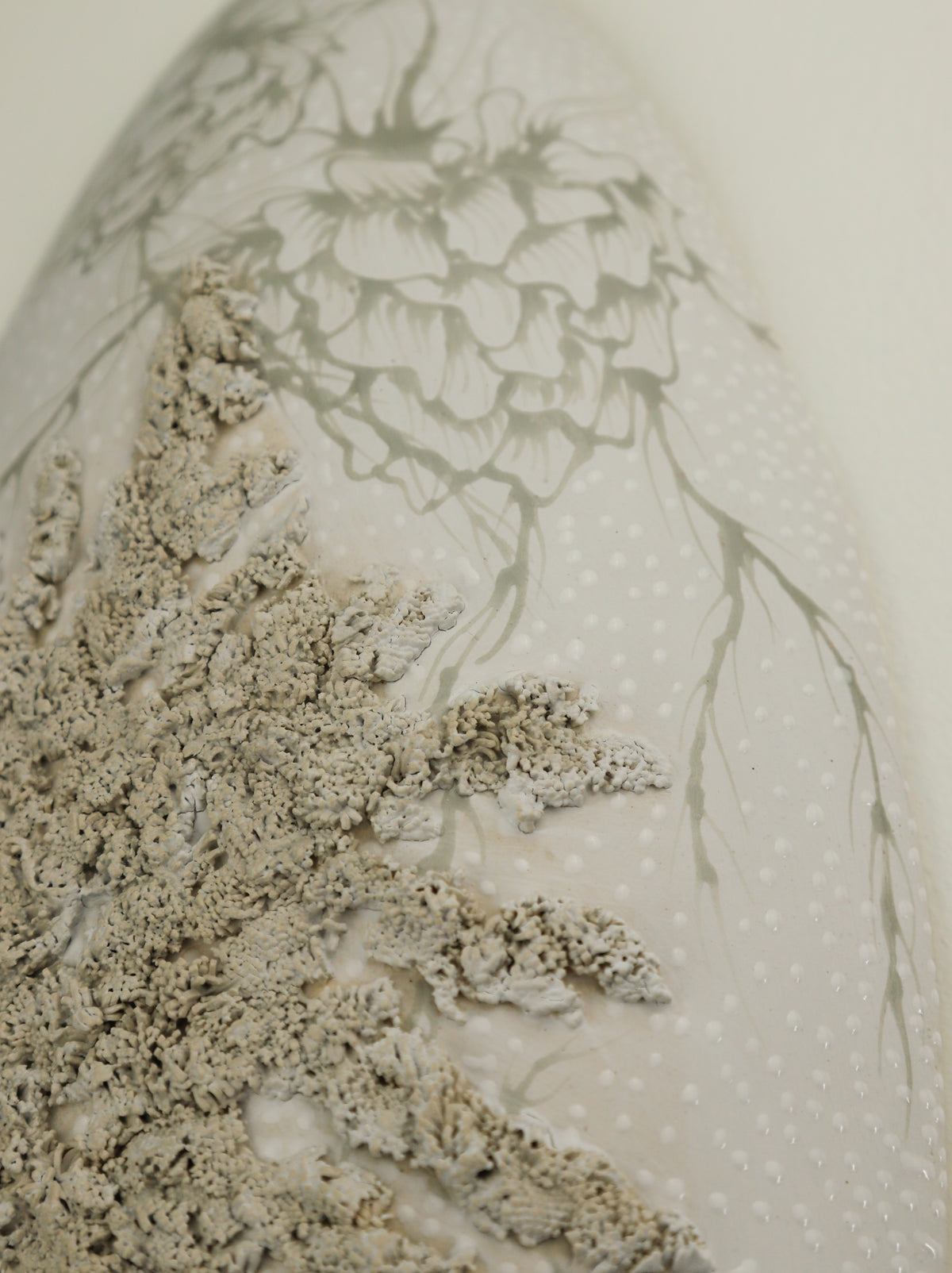 Medium White Moss Wall Pod