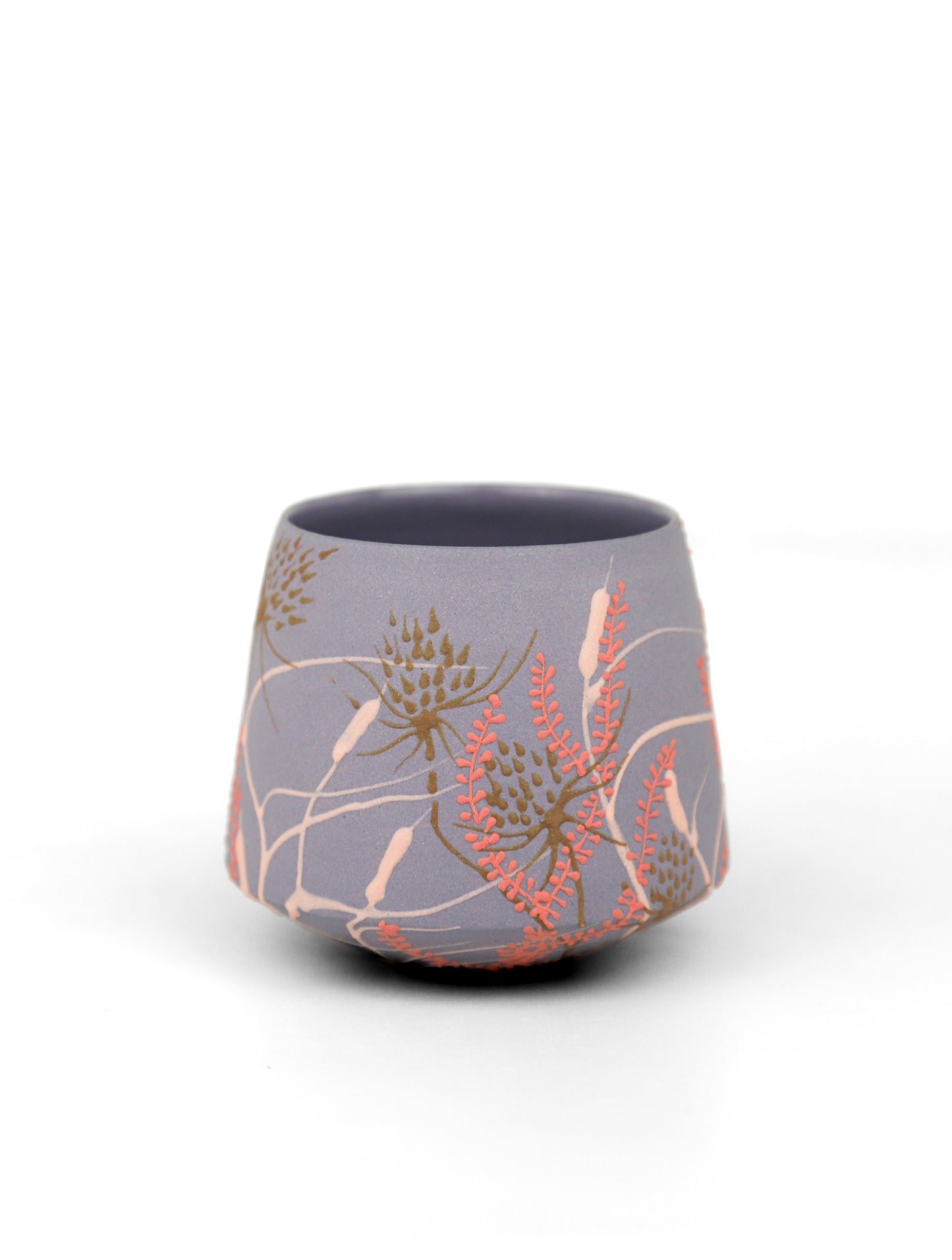 Purple Wild Flower Tumbler