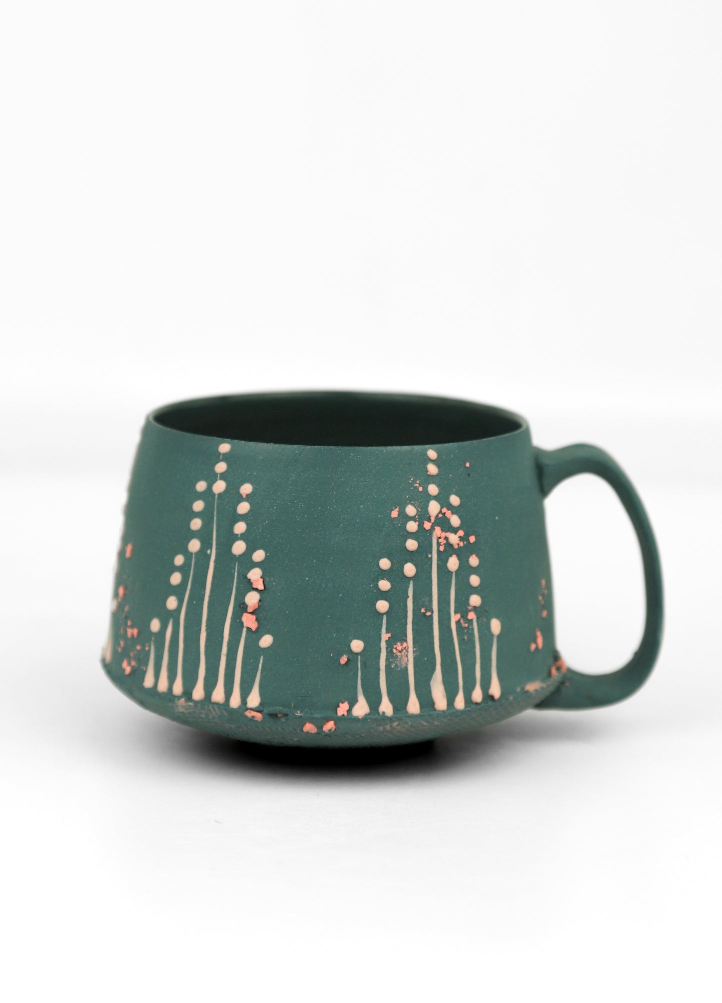 Green and Pink Crumble Mug (Gator Skin)